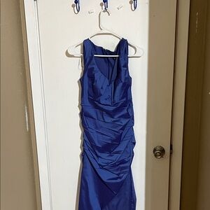 Elegant Blue Sleeveless Dress